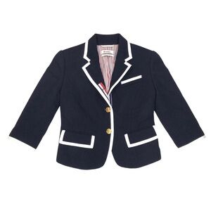 Thom Browne Neiman Marcus Target Navy Blue Wool Blazer Women’s Size XS